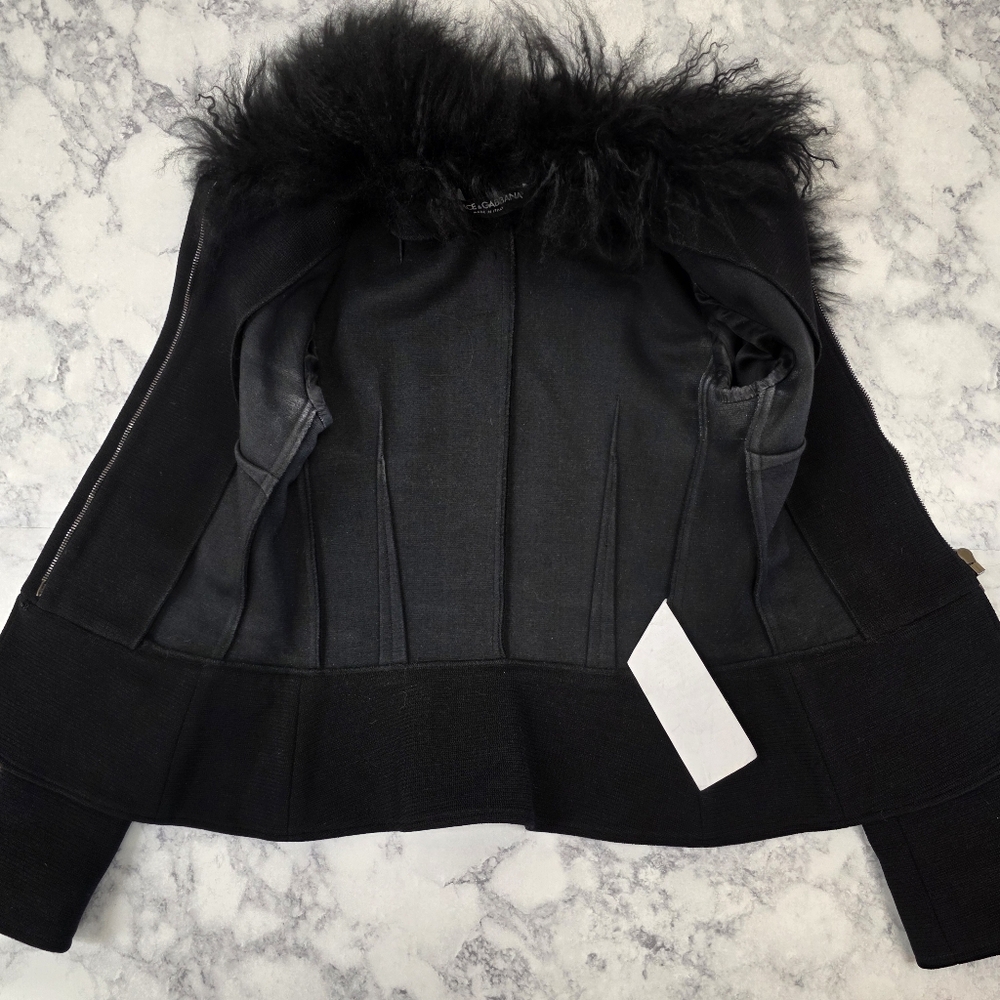 Dolce & Gabbana Wool Fur Jacket - Picture 9 of 14